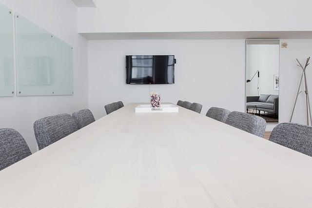A typical business meeting room