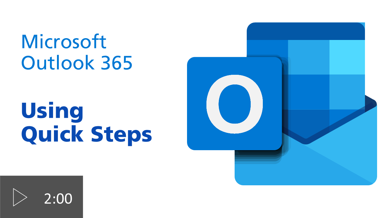 outlook logo using quick steps