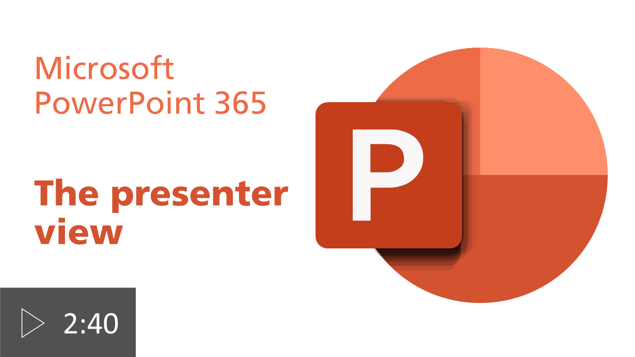 picture of powerpoint logo the presenter view