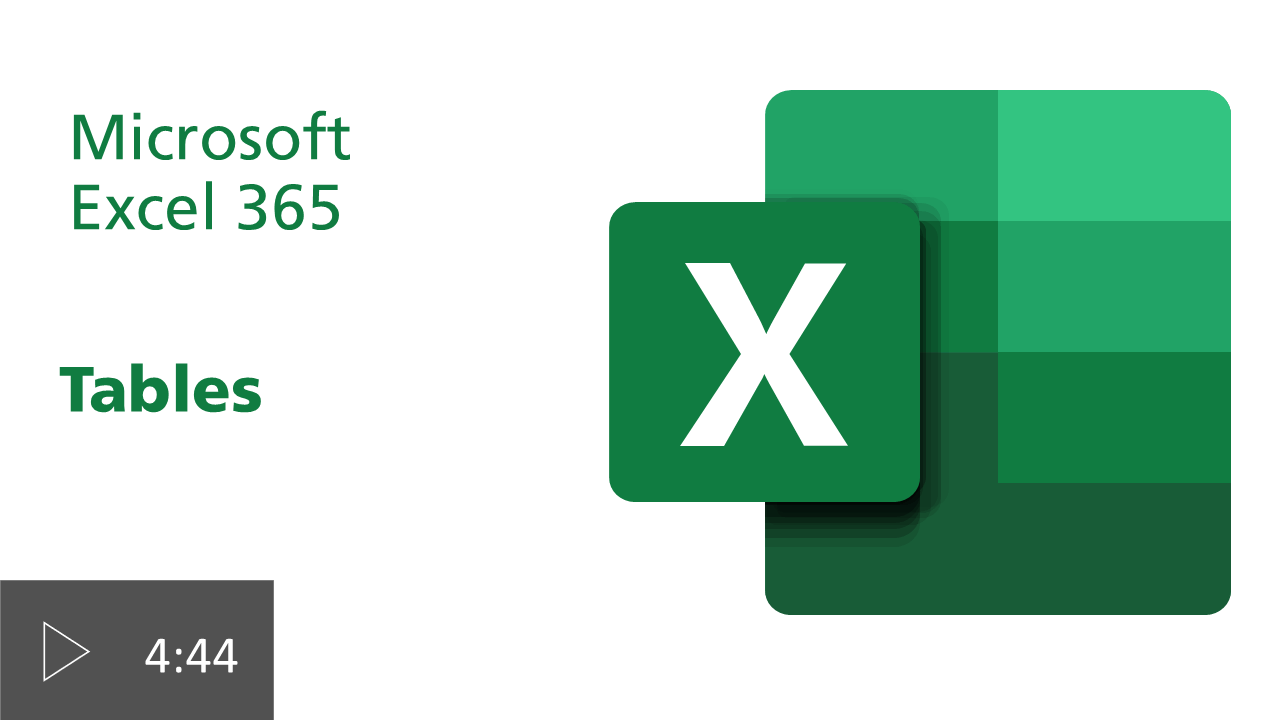 picture of excel 365 logo tables