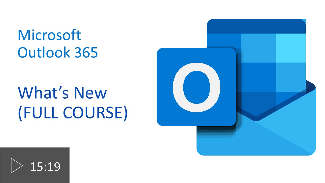 picture of outlook what's new full course logo